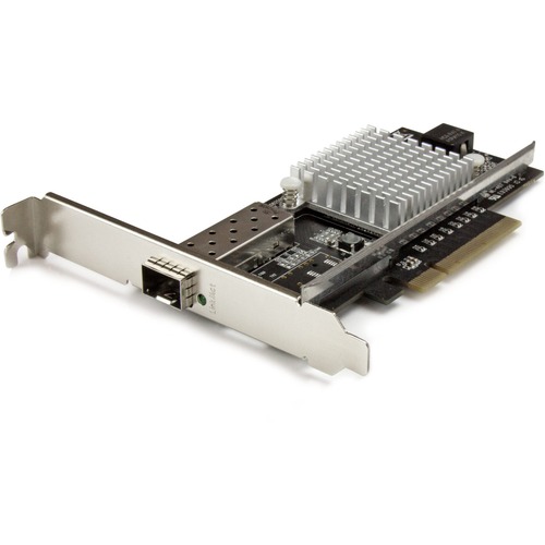 StarTech.com 1-Port 10G Open SFP+ Network Card - PCIe - Intel Chip - MM/SM - PCI Express x8 - 1.25 GB/s Data Transfer Rate - Intel 82599 - 1 Port(s) - Optical Fiber - 10GBase-SR, 10GBase-LR - Plug-in Card