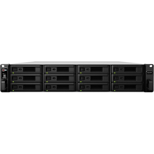 Synology RX1217RP Drive Enclosure - Infiniband Host Interface Rack-mountable - 12 x HDD Supported - 12 x SSD Supported - 12 x Total Bay - 12 x 2.5"/3.5" Bay