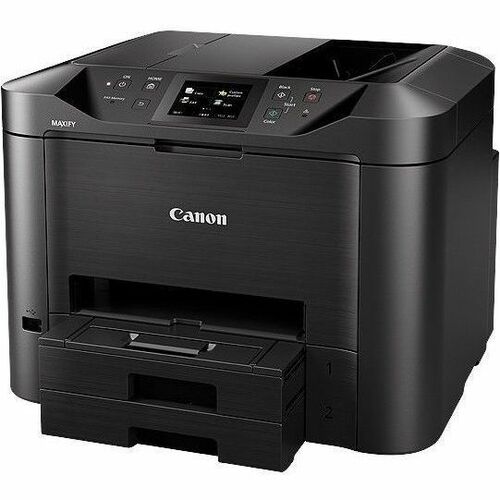 Canon MAXIFY MB5420 Wireless Inkjet Multifunction Printer - Color - Copier/Fax/Printer/Scanner - 600 x 1200 dpi Print - Automatic Duplex Print - Up to 30000 Pages Monthly - Color Flatbed Scanner - 1200 dpi Optical Scan - Color Fax - Ethernet - Wireless LA