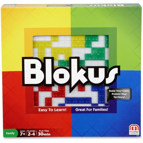 Mattel Blokus Game - Takes Less Than 1 Minute to Learn - Endless Strategy - Fun Challenges - For Whole Family