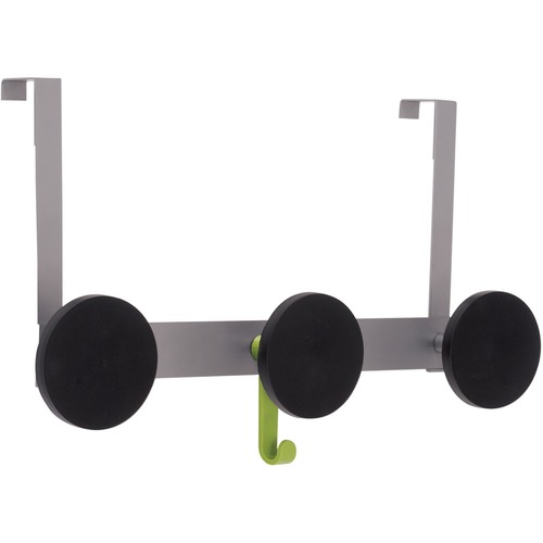 Alba Over-the-door Hook - 66.14 lb (30 kg) Capacity - 0.9" Height - 17.1" Width - 3.54" Size - for Coat - Powder Coated - 1 Each