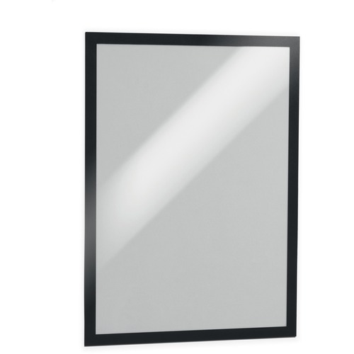 DURABLE Duraframe Tabloid - 11" x 17" Frame Size - Rectangle - Horizontal, Vertical - Self-adhesive, Magnetic, Dual-sided, Sturdy - 2 / Pack - Black - Frames - DBL476901