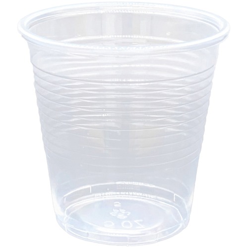 Genuine Joe 5 oz Transparent Beverage Cups - 100 / Bag - 25 / Carton - Clear - Plastic - Beverage