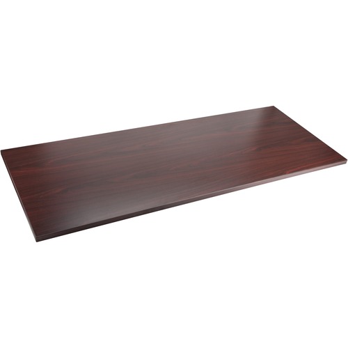 Lorell Relevance Series Tabletop - Rectangle Top - Contemporary Style - Adjustable Height x 72" Table Top Width x 30" Table Top Depth x 1" Table Top Thickness - Assembly Required - Mahogany, Laminated - 1 Each