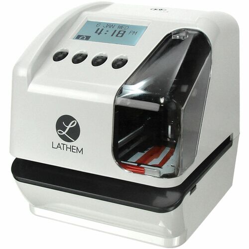 Lathem LT5 Electronic Time and Date Stamp - Card Punch/Stamp Employees - Digital - Time, Date Record Time - Time Clocks & Recorders - LTHLT5000