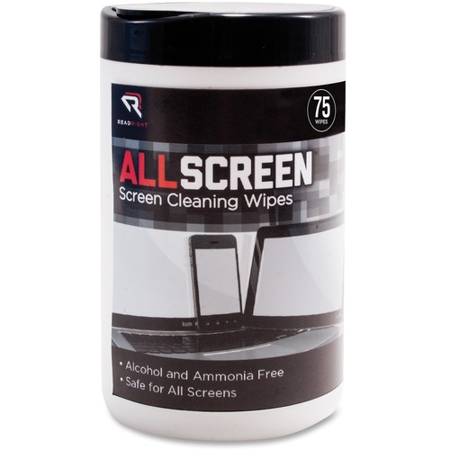 Advantus Read/Right AllScreen Screen Cleaning Wipes - For Display Screen - Alcohol-free, Ammonia-free - Assorted - 75 / Tub - 1 Each