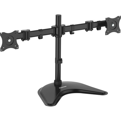 DIAMOND Ergonomic Articulating Dual Arm Display Table Top Mount - Up to 27" Screen Support - 35.20 lb Load Capacity - 18.3" Height x 12.4" Depth - Tabletop, Desktop, Countertop, Freestanding - Steel - Black