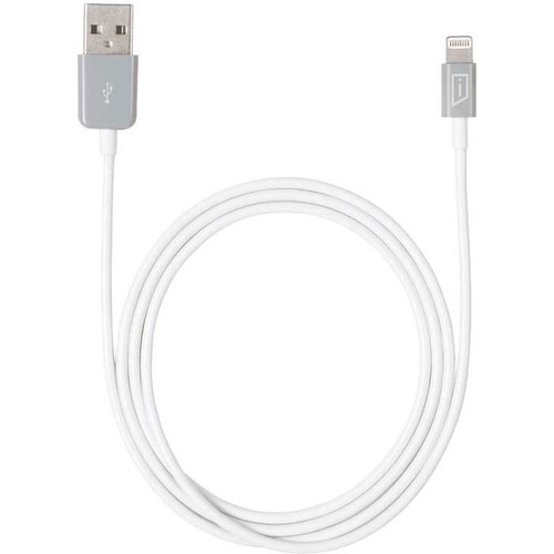 iStore Lightning Charge 3.3ft (1m) Cable (White) - 3.28 ft Lightning/USB Data Transfer Cable for Computer, Power Adapter, iPhone, iPad - First End: 1 x Lightning - Male - Second End: 1 x USB Type A Male - MFI - White