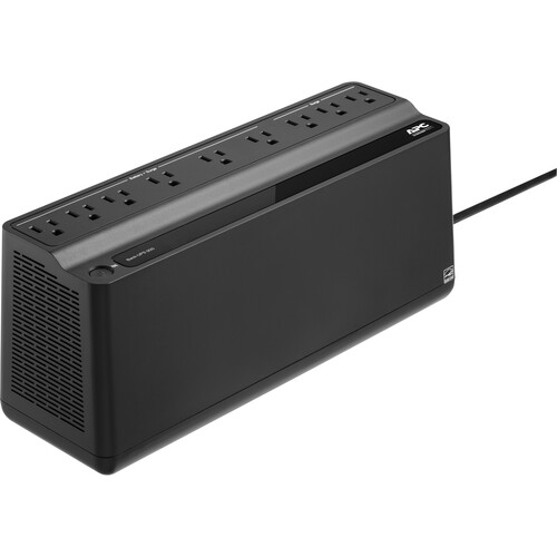 APC by Schneider Electric Back-UPS, 9 Outlets, 900VA, 120V, Retail - 8 Hour Recharge - 120 V AC Input - 120 V AC Output - 9 x NEMA 5-15R