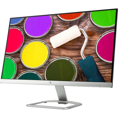 HP Home 24ea Full HD LCD Monitor - 16:9 - Silver - 23.8" Viewable - WLED Backlight - 1920 x 1080 - 16.7 Million Colors - 250 Nit - 6 ms - Speakers - HDMI - VGA