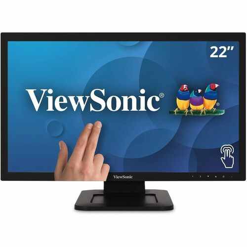 ViewSonic TD2210 22 Inch 1080p Single Point Resistive Touch Screen Monitor with DVI and VGA - 22" Touch Monitor - Resistive - Full HD 1920 x 1080p- 16.7 Million Colors - 20,000,000:1 - 350 Nit - Speakers - DVI - USB - VGA