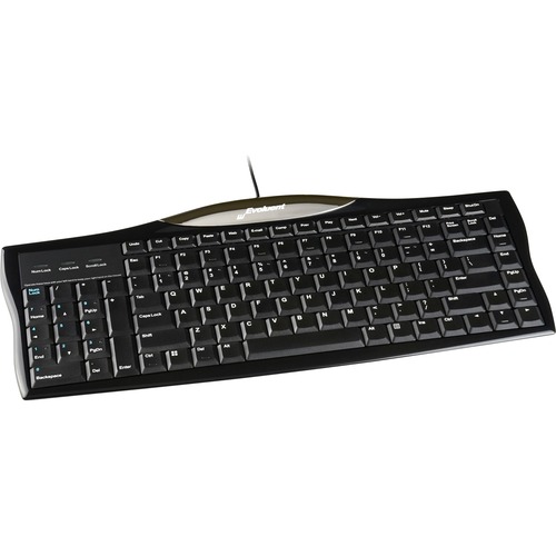 Evoluent Reduced Reach Right-Hand Keyboard - Cable Connectivity - USB Interface Undo, Cut, Copy, Paste, Email, My Computer, Previous Page, Play, Next Page, Volume Down, Volume Up, ... Hot Key(s) - QWERTY Layout - Unix, Linux, Windows - Scissors Keyswitch