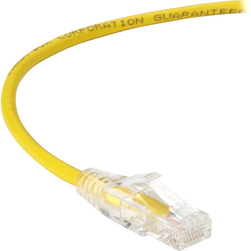 Black Box Slim-Net Cat.6 UTP Patch Network Cable - 4 ft Category 6 Network Cable for Patch Panel, Wallplate, Network Device - First End: 1 x RJ-45 Network - Male - Second End: 1 x RJ-45 Network - Male - 10 Gbit/s - Patch Cable - Gold Plated Contact - CM -