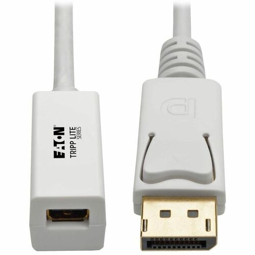 Tripp Lite 6in DisplayPort to Mini DisplayPort Adapter Cable 4k x 2k @ 60Hz M/F 6" - DisplayPort/Mini DisplayPort for Monitor, Audio/Video Device, Graphics Card - 0.60" - 1 x DisplayPort Male Digital Audio/Video - 1 x Mini DisplayPort Female Digital Audio