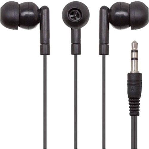 Califone Califone Wired 3.5mm Ear Bud - 50 / Pack - Black