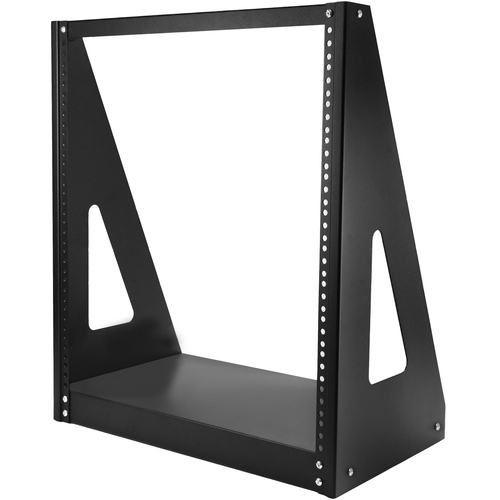 StarTech.com 2-Post 12U Heavy-Duty Desktop Server Rack, Small Open Frame 19in Network Rack for Home/Office IT Equipment, TAA Compliant - 12U 2-Post Open frame desktop rack unit for 19" servers/data/studio units - For small office/home spaces with easy acc