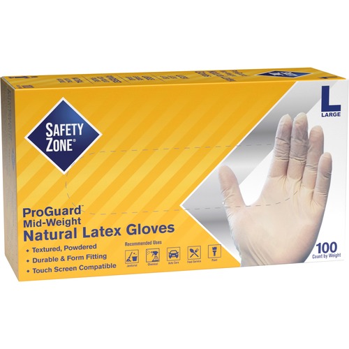 Picture of Safety Zone Powdered Natural Latex Gloves