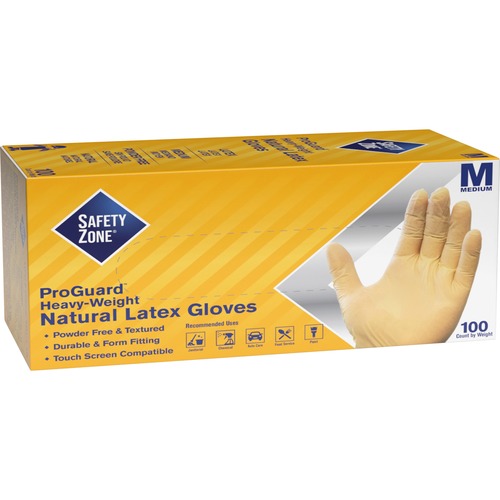 Picture of Safety Zone Powder Free Natural Latex Gloves