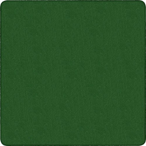 Flagship Carpets Classic Solid Color 6' Square Rug - Traditional - 72" Length x 72" Width - Square - Clover - Nylon