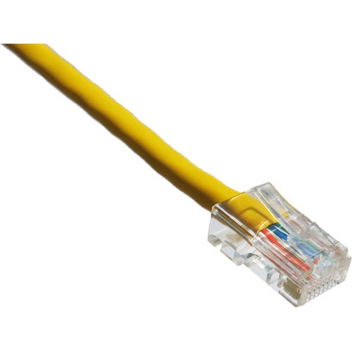 Axiom 15FT CAT6 550mhz Patch Cable Non-Booted (Yellow) - TAA Compliant - 15 ft Category 6 Network Cable for Network Device - First End: 1 x RJ-45 Network - Male - Second End: 1 x RJ-45 Network - Male - Patch Cable - Gold Plated Contact - 24 AWG - Yellow -