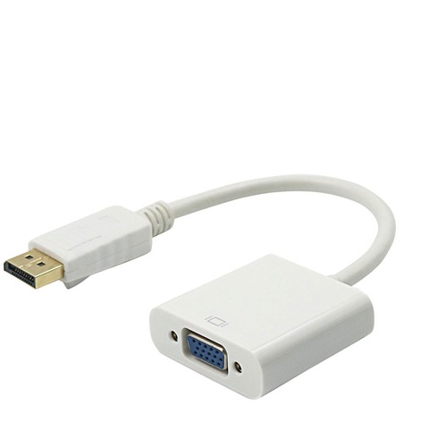 Axiom DisplayPort Male to VGA Female Adapter - DPMVGAF-AX - 1.50" DisplayPort/VGA Video Cable for Video Device, Monitor, Projector, Notebook - First End: 1 x 20-pin DisplayPort 1.1a Digital Audio/Video - Male - Second End: 1 x 15-pin HD-15 - Female - 2.7 