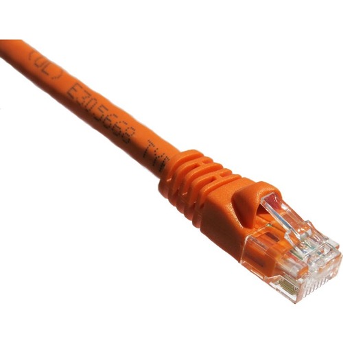 Axiom 3FT CAT5E 350mhz Patch Cable Molded Boot (Orange) - TAA Compliant - 3 ft Category 5e Network Cable for Network Device - First End: 1 x RJ-45 Network - Male - Second End: 1 x RJ-45 Network - Male - Patch Cable - Gold Plated Connector - Orange - TAA C