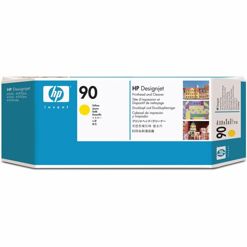 HP 90 (C5057A) Original Inkjet Printhead - Single Pack - Yellow - 1 Each - Inkjet - 1 Each