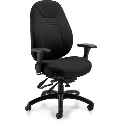 Global ObusForme Comfort Medium Back Multi-Tilter with Schukra (1261-3) - Echo Seat - Echo Back - Mid Back - 5-star Base - 1 Each