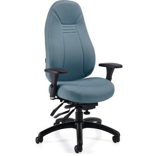 Global ObusForme Comfort High Back Multi-Tilter (1240-3) - Shadow Seat - Shadow Back - High Back - 5-star Base - 1 Each