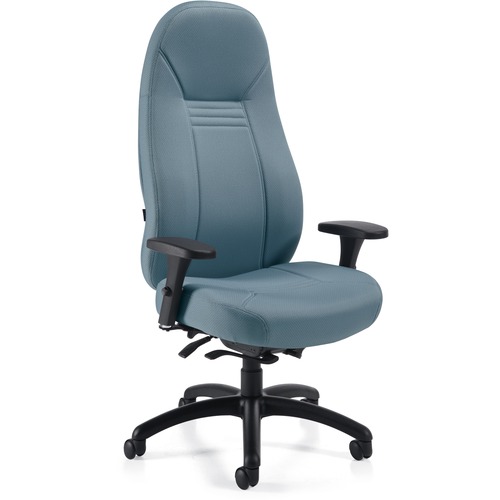 Global Obusforme Comfort XL 1251-8 Task Chair - Shadow Seat - Shadow Back - High Back - 5-star Base - 1 Each