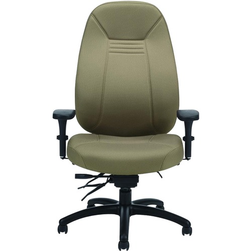 Global Obusforme Comfort XL 1255-3 Task Chair - Echo Seat - Echo Back - High Back - 5-star Base - 1 Each - High Back - GLB12553TC67