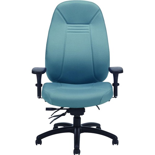 Global Obusforme Comfort XL 1255-3 Task Chair - Haze Seat - Haze Back - High Back - 5-star Base - 1 Each - High Back - GLB12553TC62