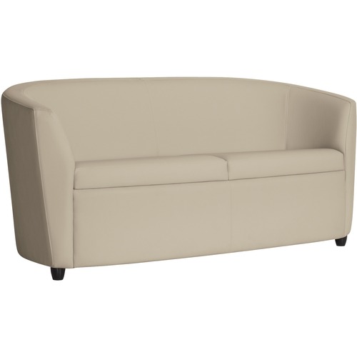 Global Sirena Two Seat Sofa (3373) - 53" (1346.20 mm) Width - Wood62" (1574.80 mm) x 29.50" (749.30 mm) x 28.50" (723.90 mm) - Vinyl, Polyurethane Parchment Seat - Polyester Parchment Back - 1 Each