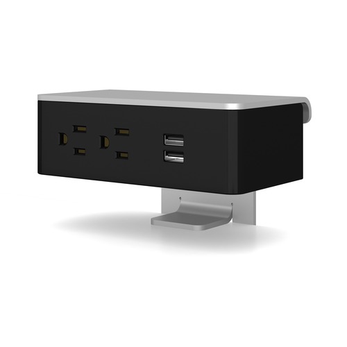 Global Power Module,Edge Mount,Black - AC Power, USB