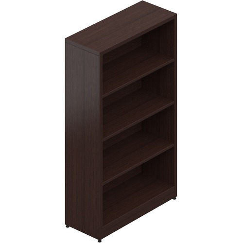 Offices To Go 30 Wide x 48" High - 30" x 12" x 48"Bookshelf, 0.7" Shelf, 0.1" Edge - 3 Shelve(s) - Material: Polyvinyl Chloride (PVC) Edge - Finish: Thermofused Laminate (TFL), Dark Espresso