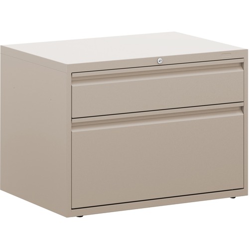 Offices To Go 1 1/2 Drawer High Lateral Cabinet - 36" x 19.3" x 21.3" - 2 x Drawer(s) for Box, File - Legal, Letter - Lateral - Welded, Eco-friendly, Ball-bearing Suspension, Recyclable, Interlocking, Durable, Key Lock, Leveling Glide, Recessed Drawer, Ha
