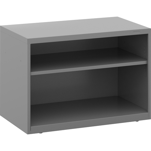 Offices To Go 1 1/2 Bookcase Cabinet - 30" x 19.3" x 21.3"Left/Right Side - Material: Steel Gusset - Finish: Gray - Open Shelf Files - GLBM19301XSNGRY