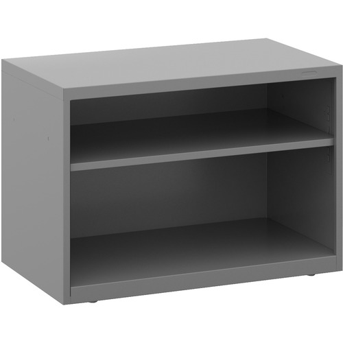 Offices To Go 1 1/2 Bookcase Cabinet - 36" x 19.3" x 21.3"Left/Right Side - Material: Steel Gusset - Finish: Gray - Open Shelf Files - GLBM19361XSNGRY