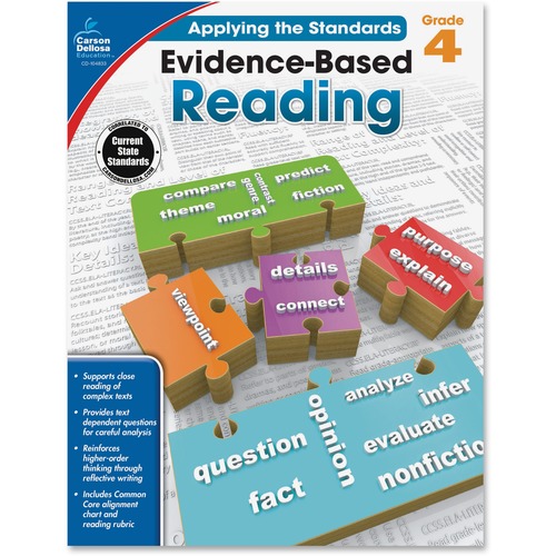 Carson Dellosa Education Grade 4 Evidence-Based Reading Workbook Printed Book - 64 Pages - Book - Grade 4