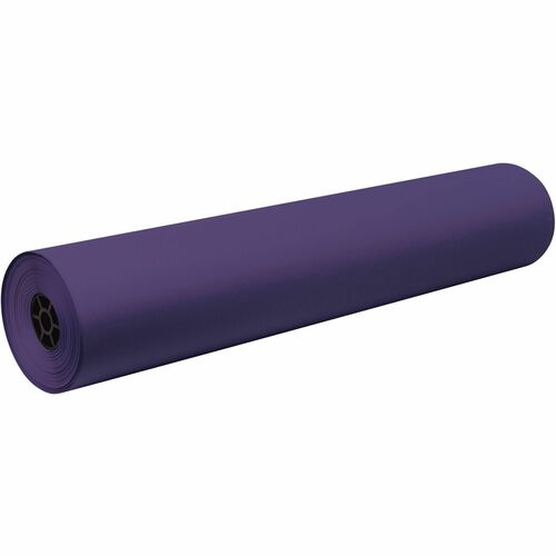 Decorol Flame Retardant Art Roll - Art Project, Mural, Collage, Bulletin Board, Table Cover - 7.44"Height x 36"Width x 1000 ftLength - 1 / Roll - Purple - Sulphite