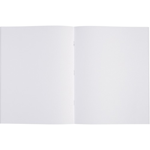 Pacon Beginner Sketch Booklet - Letter - 16 Sheets - Stapled - 8 1/2" x 11" - Bright White Paper - White Cover - 48 / Carton - Sketch Pads & Drawing Paper - PAC4807