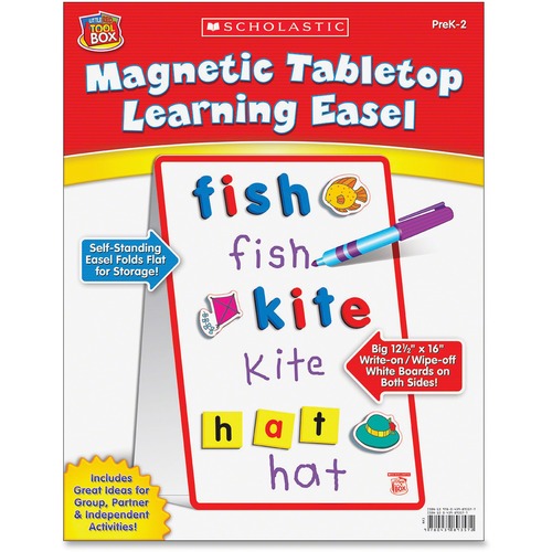 Scholastic Magnetic Tabletop Learning Easel - Tabletop - Magnetic - 1 Each