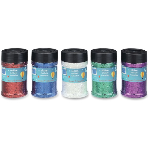 Sparco Glitter - Craft Project, Art - Multicolor - 5 / Pack
