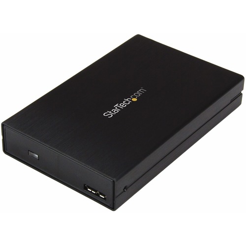 StarTech.com 2.5" USB-C Hard Drive Enclosure â€" USB 3.1 Type C â€" with USB-C and USB-A Cable â€" USB 3.0 HDD Enclosure - Store and access data on a 2.5in SATA drive, with support for high-capacity drives up to 15 mm in h