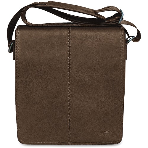 MANCINI COLOMBIAN Carrying Case (Messenger) Tablet - Brown - Colombian Leather - Shoulder Strap - 10.25" (260.35 mm) Height x 12" (304.80 mm) Width x 3" (76.20 mm) Depth - 1 Pack