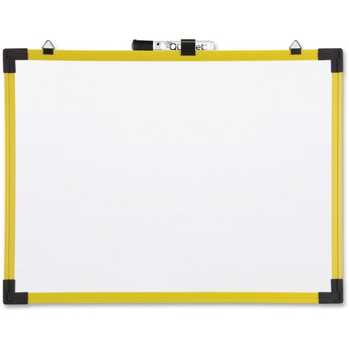 Quartet Dry Erase Board - 48" (4 ft) Width x 36" (3 ft) Height - White Surface - Yellow Plastic Frame - Rectangle - Mount - 1 Each