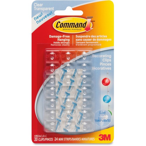 Command Decorating Clips, 17026CLR-C - Clear - 1 Pack