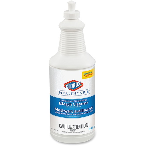 Clorox Healthcare Professional Disinfecting Bleach Cleaner - Ready-To-Use Liquid - 32 fl oz (1 quart) - 1 Each