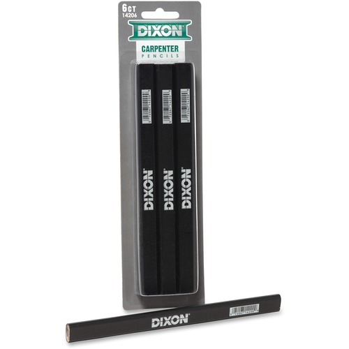 Dixon Carpenter Pencil - Medium Point - Black Lead - 1 / Pack