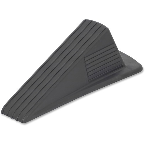 Merangue Black Jumbo Door Wedge - 2" (50.80 mm) Door Clearance - Durable, Long Lasting, Non-marring Tip, Crush Resistant - Rubber - 2" (50.80 mm) x 3.50" (88.90 mm) - Black - Doorstops - MGE1020947000000